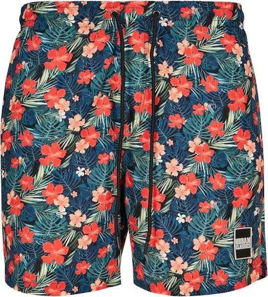 Urban Classics - Pattern Hawaii Swim Shorts