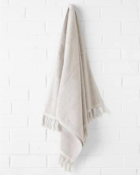 Aura Home Paros Bath Towel Range in Natural Bath Sheet