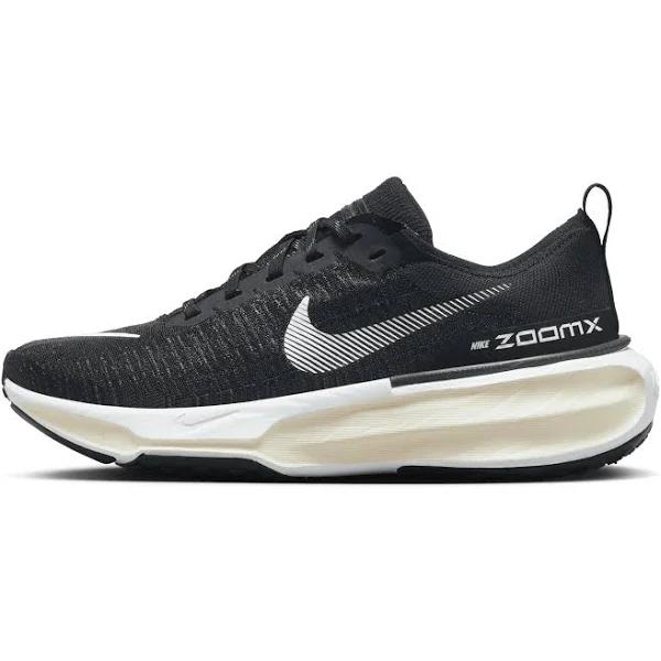 Womens Nike ZoomX Invincible Run FK 3/Black/White-Dark Grey-White/9