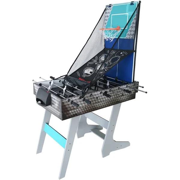 T&R Sports 4ft 8-in-1 Multifunctional Foosball Soccer Table - Grey