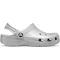 Crocs Toddler Classic Glitter Clog; Silver Glitter, C9