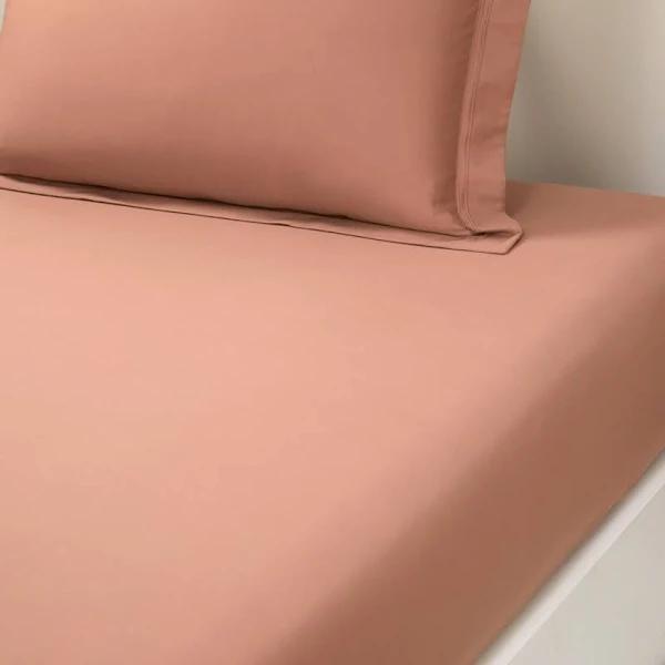 David Jones Yves Delorme Triomphe Fitted Sheet in Sienna, Size King