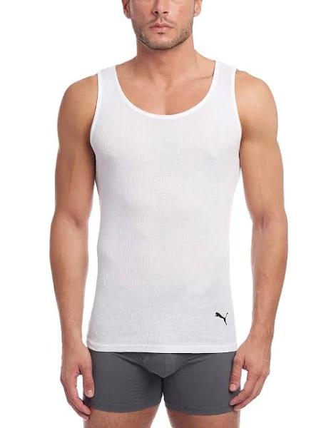 Puma Men's 3 Pack Ribbed Tank Tops