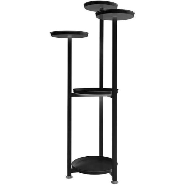 Levede Plant Stand Outdoor Indoor Flower Pots Rack Garden Shelf Black 120cm