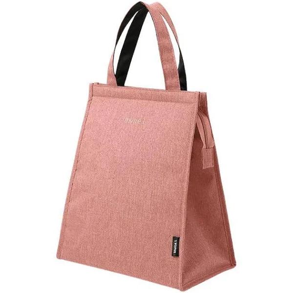 M Size Lunch Bag Thermal Insulated Box Bento Pouch Food Tote Work School Picnic Pink