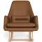 Evie Leather Rocking Chair Tan by Freedom