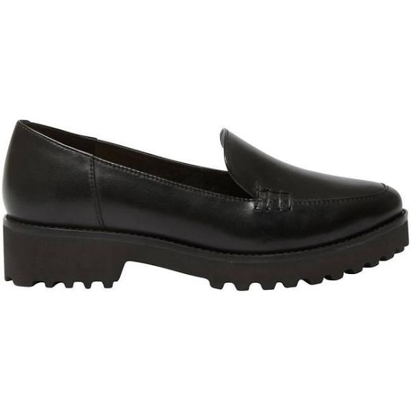 Easy Steps Veanna Flat Shoes in Black Leather Black 41