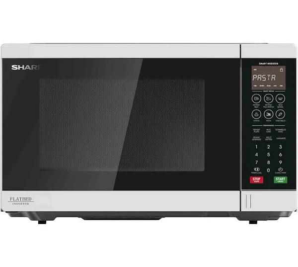 Sharp SM327FHW 32L Inverter Microwave Flatbed White 1200W