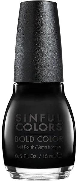 Sinful Colors Professional Nail Polish - Black On Black