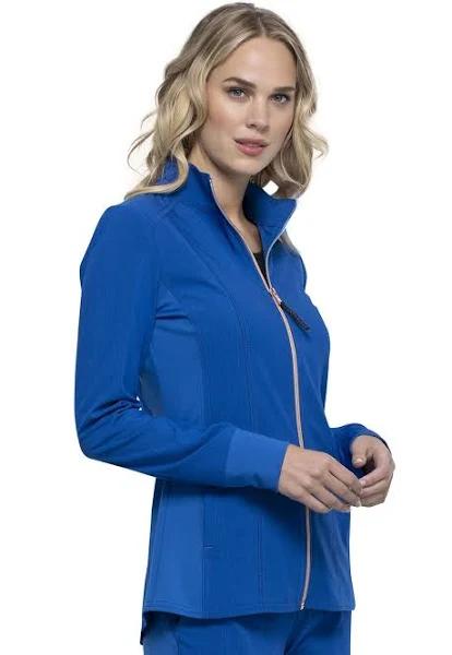 Statement by Cherokee Scrubs Zip Front Jacket Royal / M