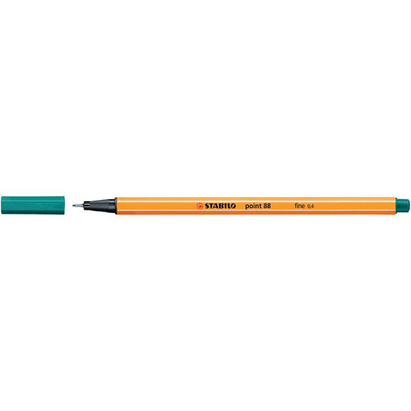 STABILO 88 Point Fineliner Pen Turquoise