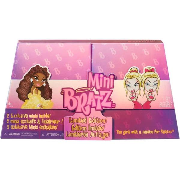 Mini Bratz Limited Edition 2-Pack, Holiday Felicia and Tweevils Mini Figures in Display Packaging