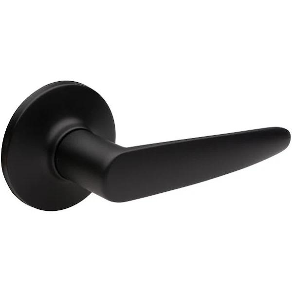 Lane Avalon Passage Lever Set Round Rosette Matte Black