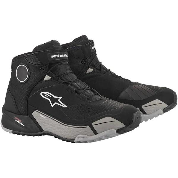 Alpinestars CR-X Drystar Riding Shoes (8.5, Black/Cool GRAY)