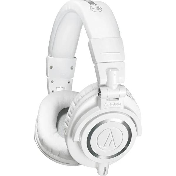 Audio Technica ATH M50x Studio Headphones (White)