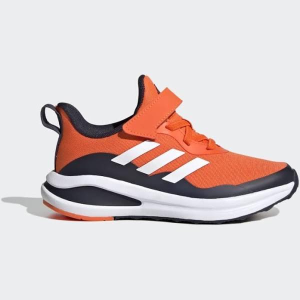 adidas-Fortarun Sport Running Elastic Lace and Top Strap Shoes-Kids-Impact Orange / Cloud White / Legend Ink-2