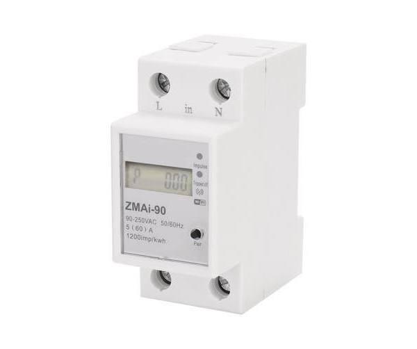 Single Phase DIN Rail Wifi Intelligent Energy Meter Power Consumption Kwh Meter