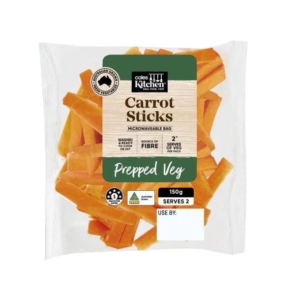 Coles Kitchen Carrot Sticks 150g