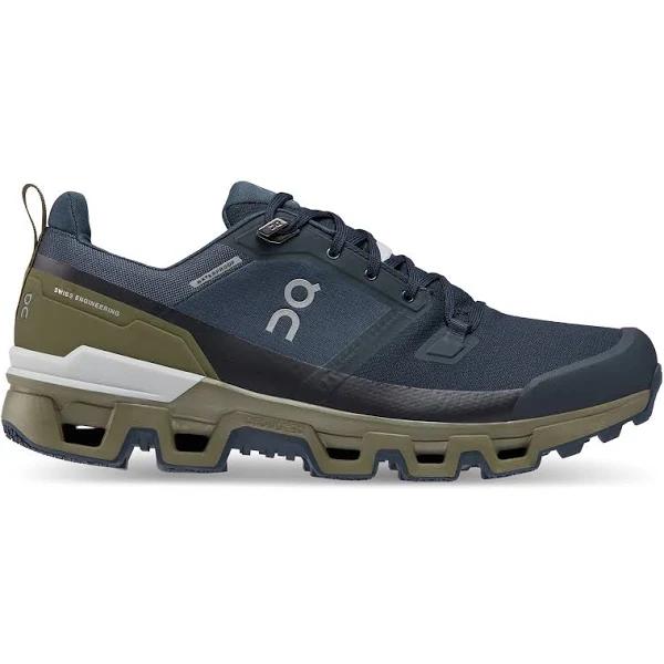 On Cloudwander Waterproof - Midnight / Olive - US 13 - Men