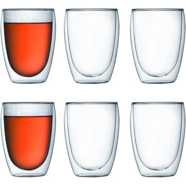 Bodum Pavina Double Wall Glass 350ml Set of 6