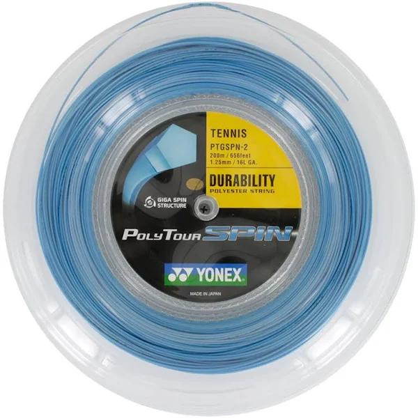 Yonex Poly Tour Spin 1.25mm Blue Tennis Reel