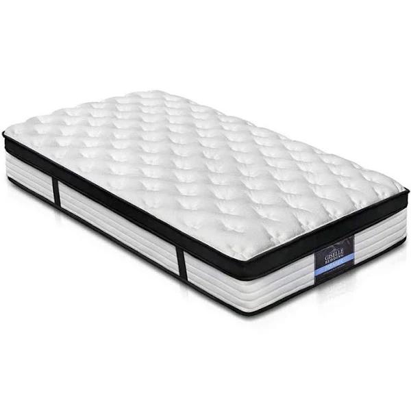 Giselle Bedding Mattress Single Bed Foam Mattresses 31cm Thickness, with 5-Zone Pocket Spring System and Breathable Euro Top, 5yrs Warranty, Medium