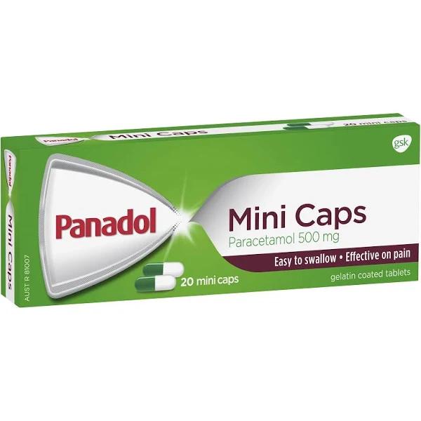 Panadol Pain Relief 20 Mini Caps