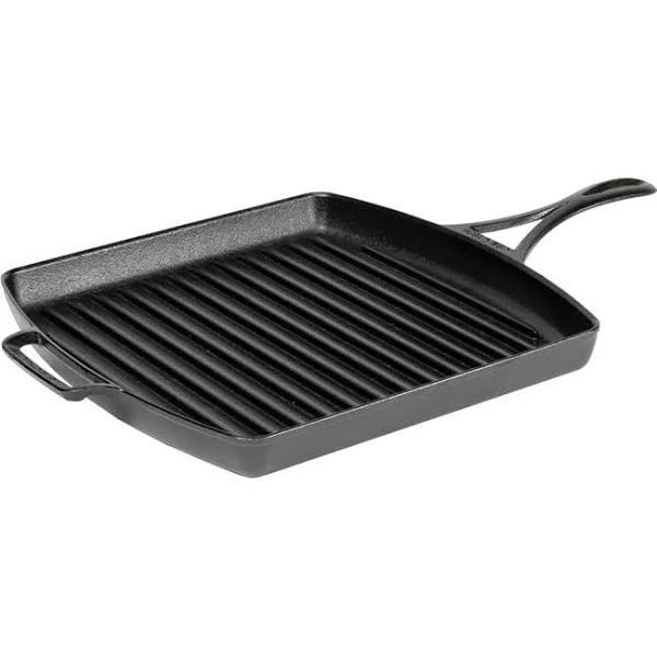 Lodge Blacklock Triple Seasoned Cast Iron Square Grill Pan 30cm