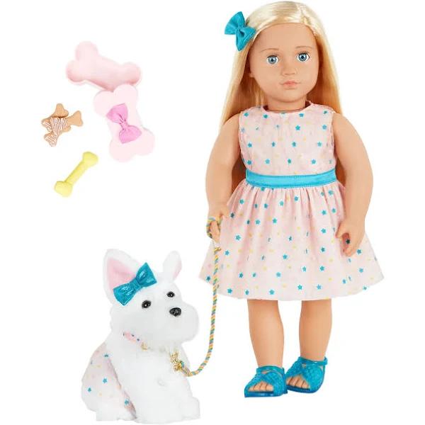 Our Generation Doll Cadence with Pet Dog Cookie