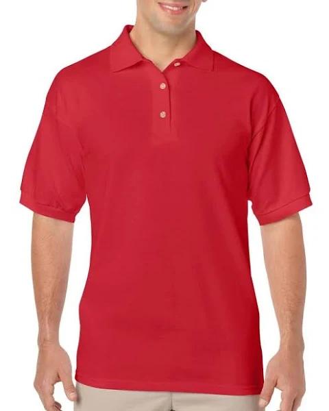 Gildan 8800 Adult DryBlend Jersey Polo Red - Size: S Colour: Red, Size