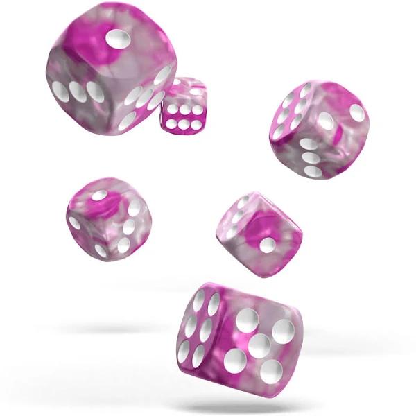 Oakie DOAKIE Dice D6 16 mm GemiDice - Magnolia (12)