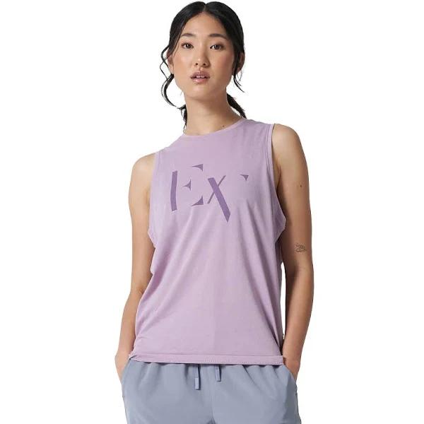 Ell/Voo Womens Taylor Muscle Tank Purple M