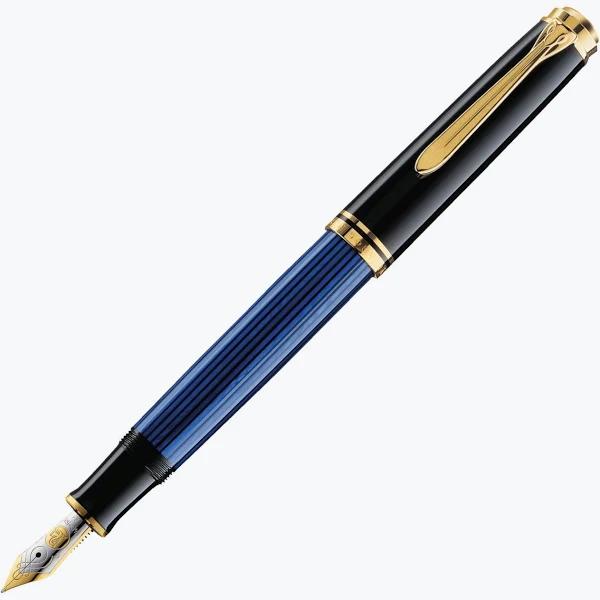 Pelikan Fountain Pen Souverän M600, Black & Blue, 995324 (Nib: EF)