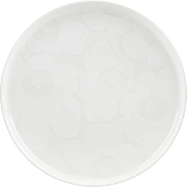 Marimekko Unikko Plate 25cm (White, White)