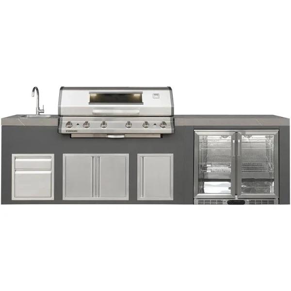 Everdure Bayview 6-Burner BBQ Outdoor Kitchen, LPG / Standard