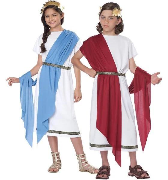 Toga Child Greek Roman Costume-Medium