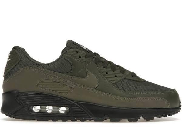 Nike Air Max 90 - Cargo Khaki/White/Black/Cargo Khaki - 8