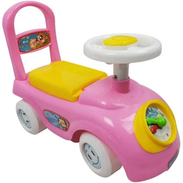 Tick Tock Clock Ride On - Pink - AfterPay & zipPay Available