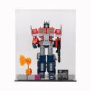 LEGO Optimus Prime 10302 Display Case, Black Base / No Background