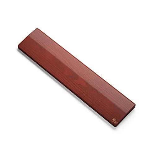 Glorious GV-100-BROWN Golden Oak Wooden Wrist Rest, Full-Size