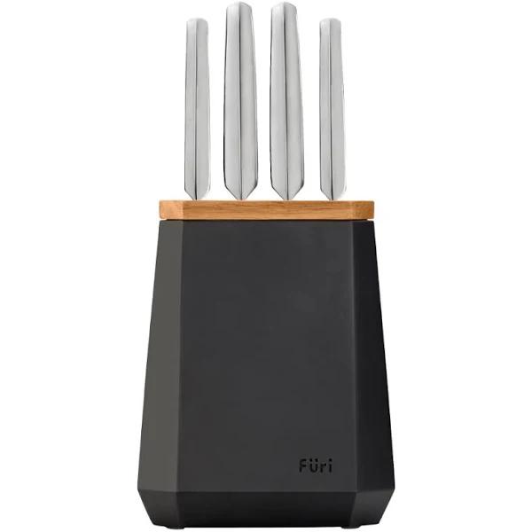 Furi Stone Knife Block Set Midnight 5 Piece