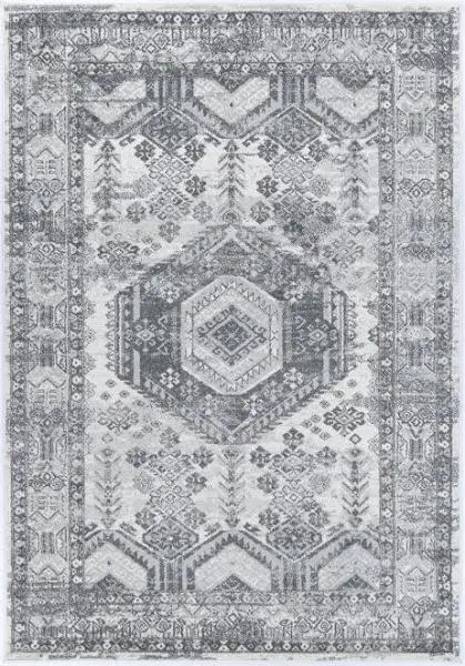 Providence Zaida Traditional Grey Rug 200x200cm Round