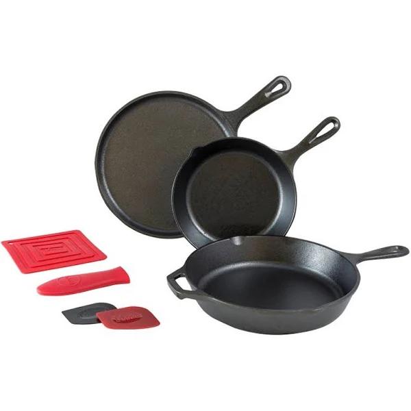 Lodge Cookware 6 Piece Cast Iron Skillet Set