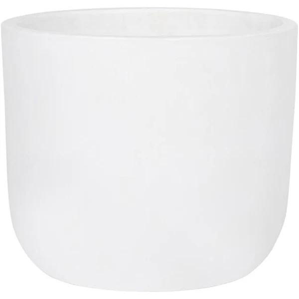 Lotus 260 x 310mm White Extra Large Round Plain Ceramic Pot