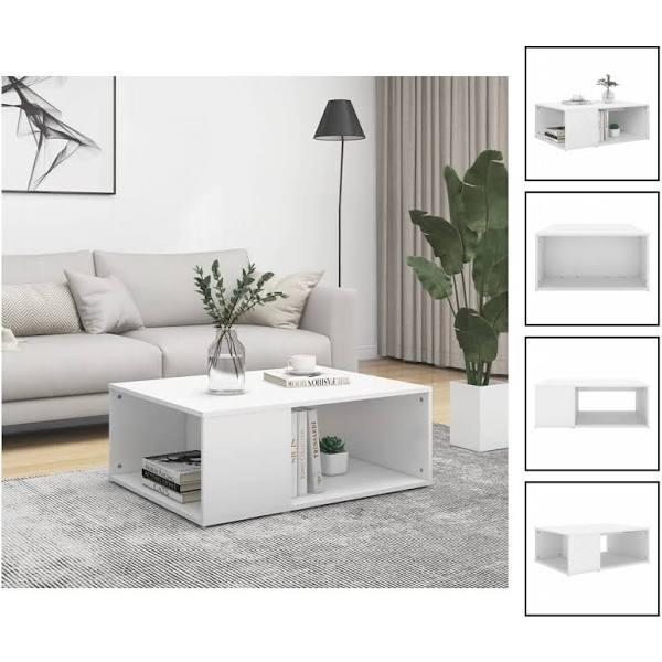 vidaXL - Coffee Table Chipboard - White - 90x67x33 cm