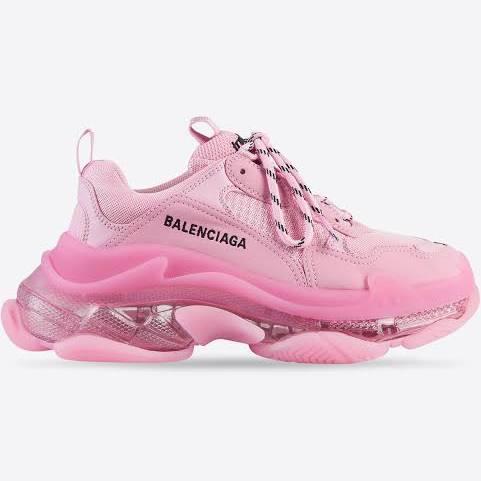 Balenciaga, Triple S Sneakers, Women, Pink, AU 5, Sneakers, Materialmix