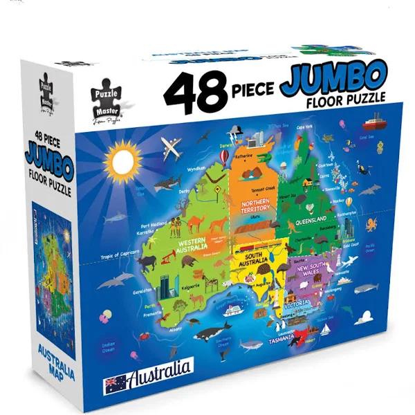 48 Piece Jumbo Floor Puzzle Aussie Map