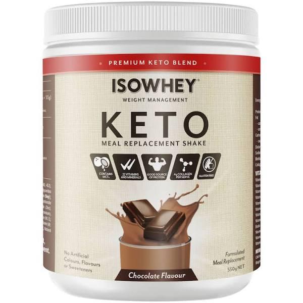 IsoWhey Keto Meal Replacement Shake Chocolate 550g