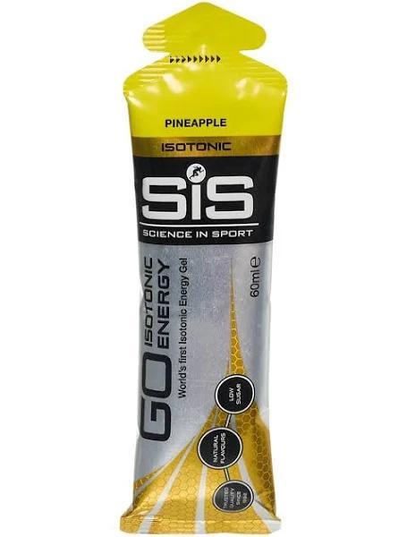 Science in Sport Go Plus Isotonic Energy Gels 60ml 6 Pack Pineapple