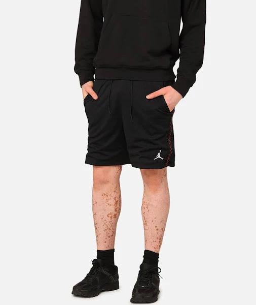 Jordan Flight MVP Mesh Shorts Black/Dune Red - Size S